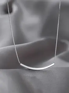 Elegant S925 Silver Color Necklace Pendant, Simple Fashion Design, Perfect Gift for Women, Ideal for Daily Wear & Special Occasions