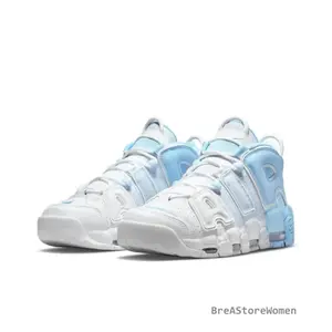 Air More Uptempo Psychic Blue — Stylish, Comfortable, Trendy, Versatile, Non-Slip Casual Sports Sneakers