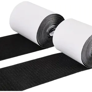 4 Inch x 9 Feet Hook and Loop Tape for Couch Cushions, Strips with Adhesive, Nylon Self Adhesive Heavy Duty Strips for Home Office School Car and Crafting Organization