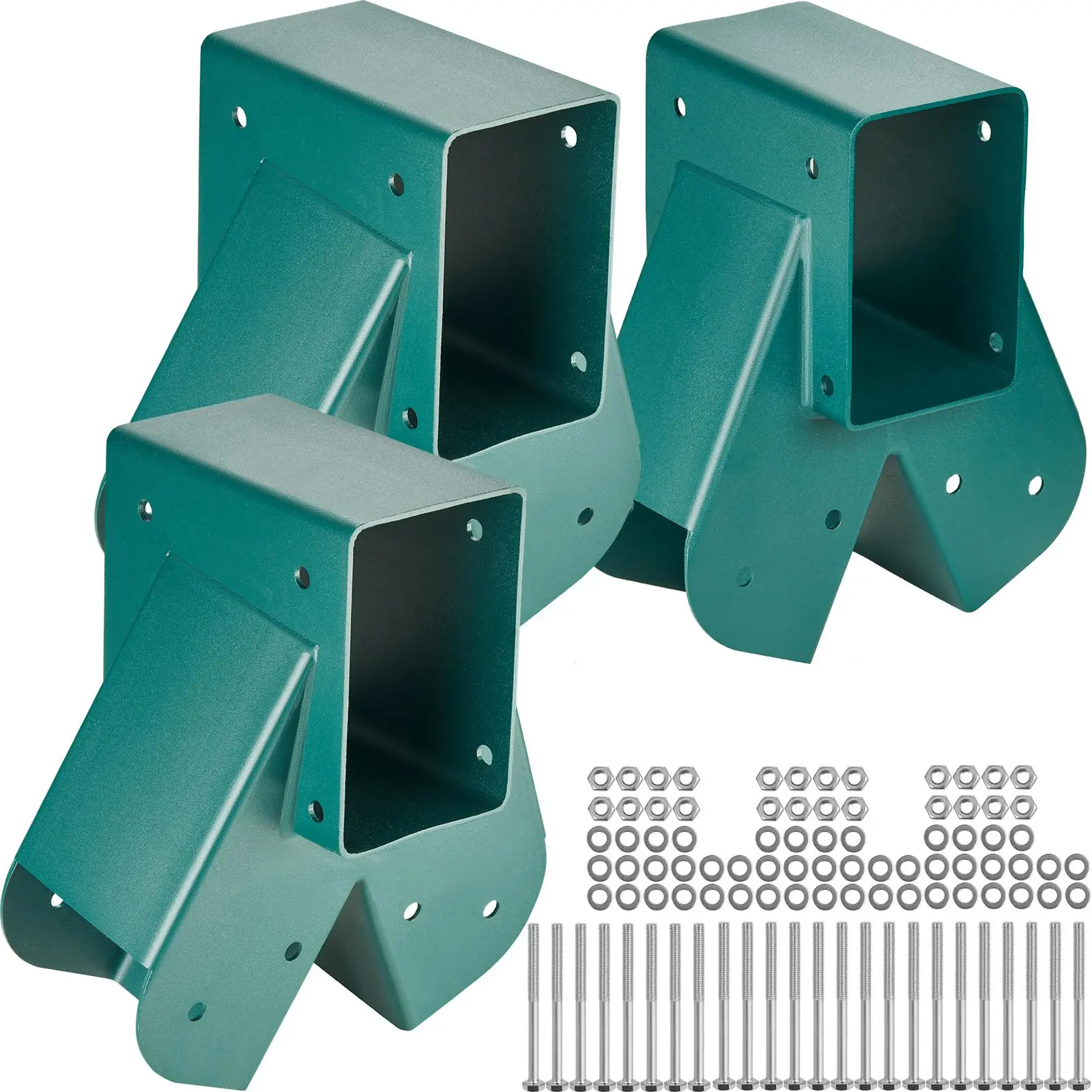 【SummerFinds】VEVOR A-Frame Middle Swing Set Brackets,  Heavy Duty Carbon Steel Swing Set Hardware with Mounting Hardware, DIY Swing Set Bracket Swing Set Kit for 4x4 Legs & 4x6 Beam, Green