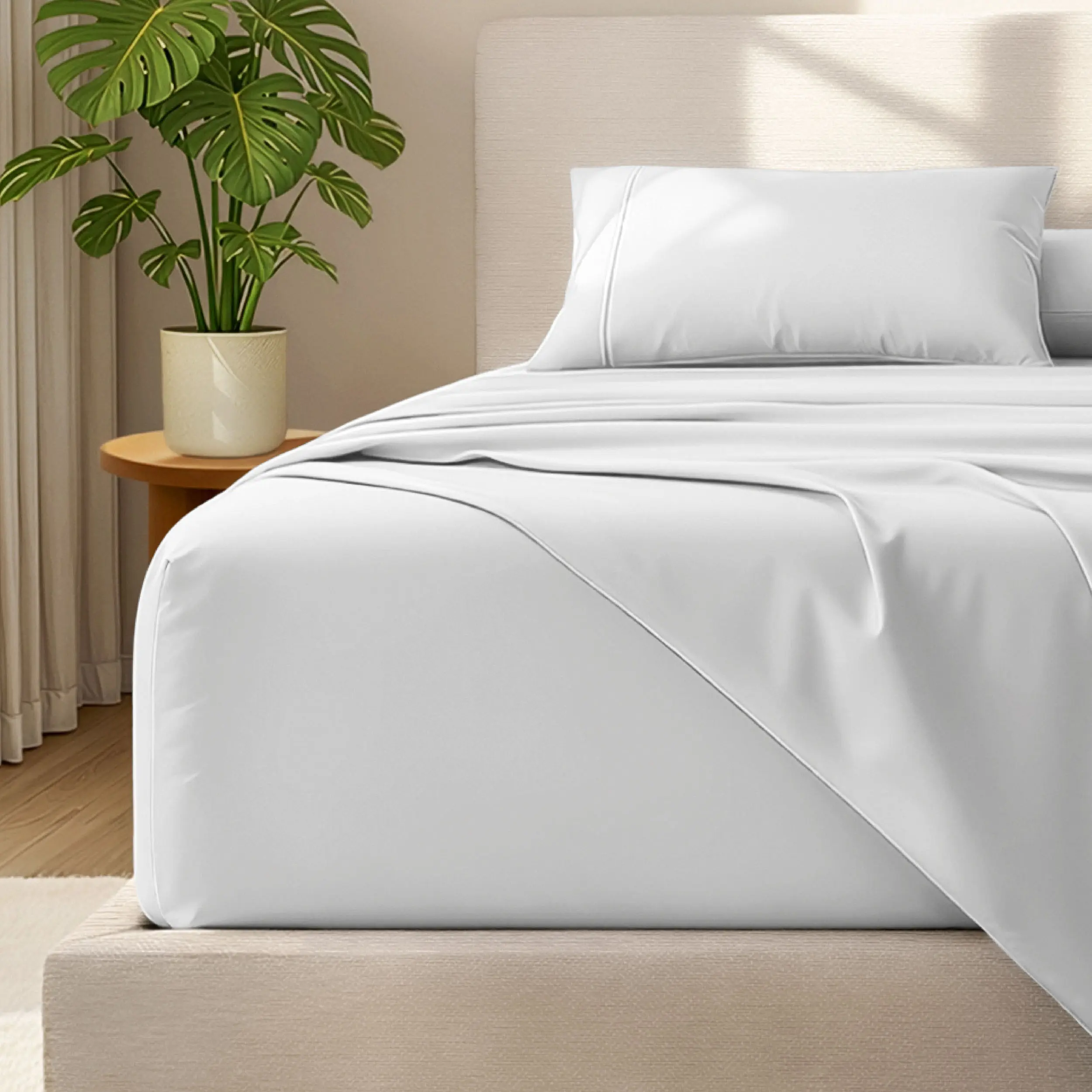 Bare Home 22-Inch Deep Fit Bedsheet Set - Hotel Quality, Durable Brushed Microfiber Bedding, Breathable, Wrinkle Resistant, Fade Resistant, Smooth Texture, All Seasons Premium Linens