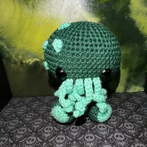Dark Green Baby Cthulhu