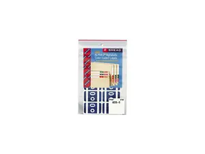 Smead 67185 Alpha-Z Color-Coded Second Letter Labels, Letter O, Dark Blue, 100/Pack