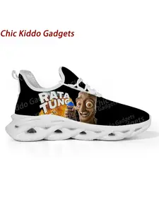 Tung Tung Tung Sahur Sneakers PatrioticPrint Unique Men Woman Shoes Fashionable Daily Playwear for Mesh Lace-Up Low Footwear Sneakers Shoes, Lace Up Trainers, Trainer, Casual