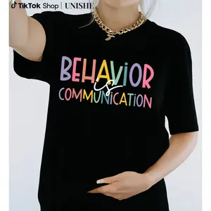 SPED Teacher Shirt with Behavior Communication Print – Pure Cotton, Short Sleeve