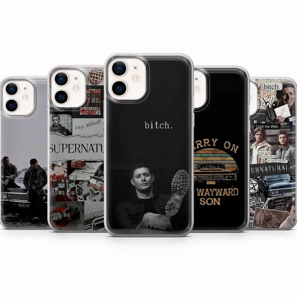 Supernatural Phone Case Hunters Winchester Compatible with iPhone 11, 12, 13, 14, 15, 16, 17 & Samsung Galaxy