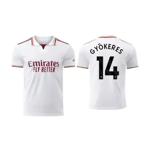 Gyokeres 14 White Color ARS 25/26 3rd Edition Soccer Shirt, ARS Gyokeres Short Sleeve 3rd Version Football Shirt