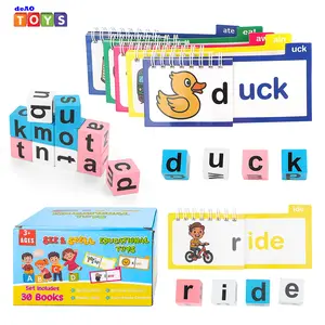 Alphabet ABC Learning Educational Toys for 2 3 4 5 Years Old Boys Girls, Wooden Puzzle Flash Cards Preschool Activity Letter Matching Games for Kids