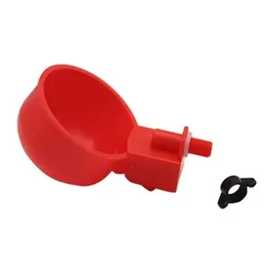 2counts/10pcs Chicken Drinking Bowl Poultry Automatic Water Dispenser Pigeon Automatic Water Dispenser Small Chick Feeding Bowl