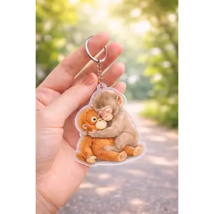 Mini Viral Punch Monkey Keychain