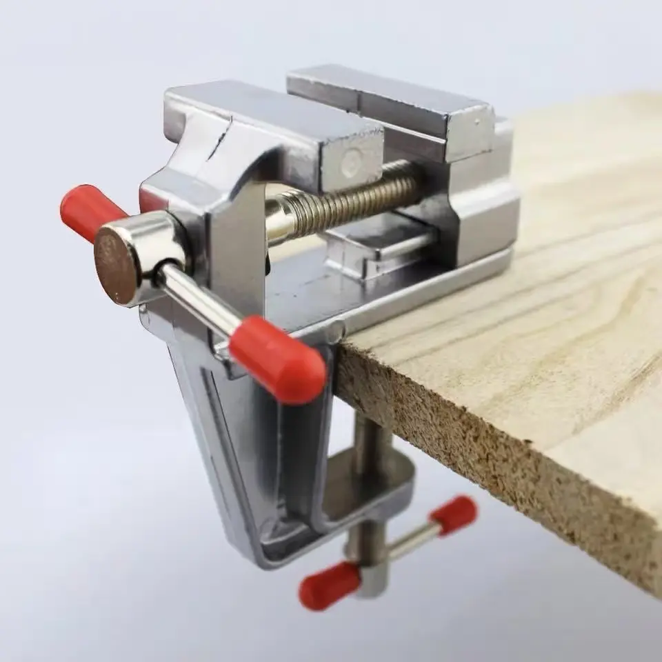 Mini Bench Vise - Small Table Clamp & Hand Vise, Lightweight Multi-Functional Clamping Tool for DIY, Lab & Home Use