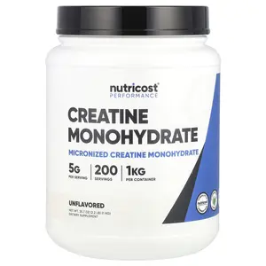 Nutricost Performance, Creatine Monohydrate, Unflavored , 2.2 lb (1 kg)