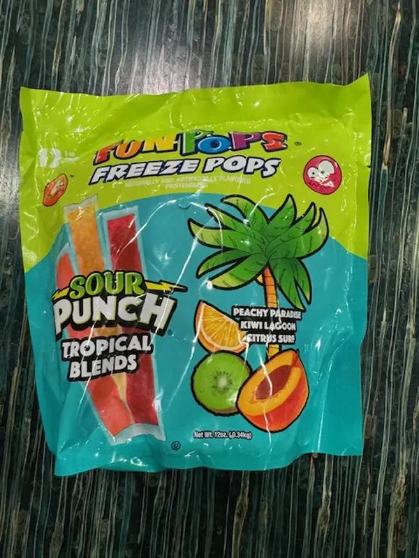 Sour Punch Freeze Pops (1 pack of 12)