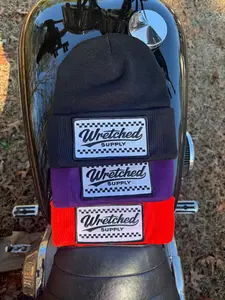 Checkerboard patch beanie Checkerboard patch beanie