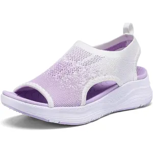 Women Walking Sandals Arch Support Orthotic Comfortable Plantar Fasciitis Sandals Non-slip Casual Open Toe Sport Sandals for Athletic Summer Beach