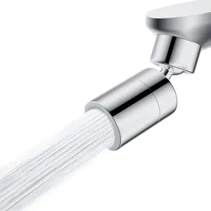 Faucet Aerator, Swivel Faucet Aerator,360°Twist Kitchen Sink Aerator, Sink Sprayer Attachment, Faucet Replacement Part 55/64'' Female Thread