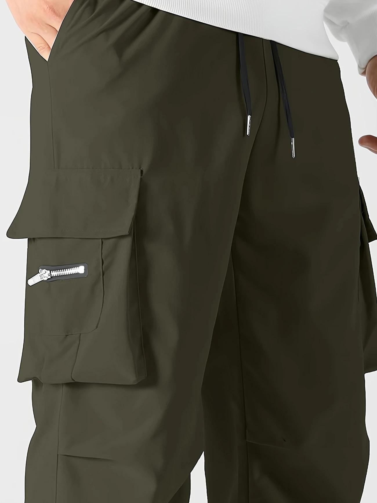 3 Pack Men's Tactical Cargo Pants, Elastic Waistband & Multi-Pocket Design, Perfect for Spring & Summer, Ideal for Outdoor Activities, Trouser, Menswear tiktokshopspringglowup 3 Pack Men's Tactical Cargo Pants, Elastic Waistband & Multi-Pocket Design, Perfect for Spring & Summer, Ideal for Outdoor Activities, Trouser, Menswear tiktokshopspringglowup