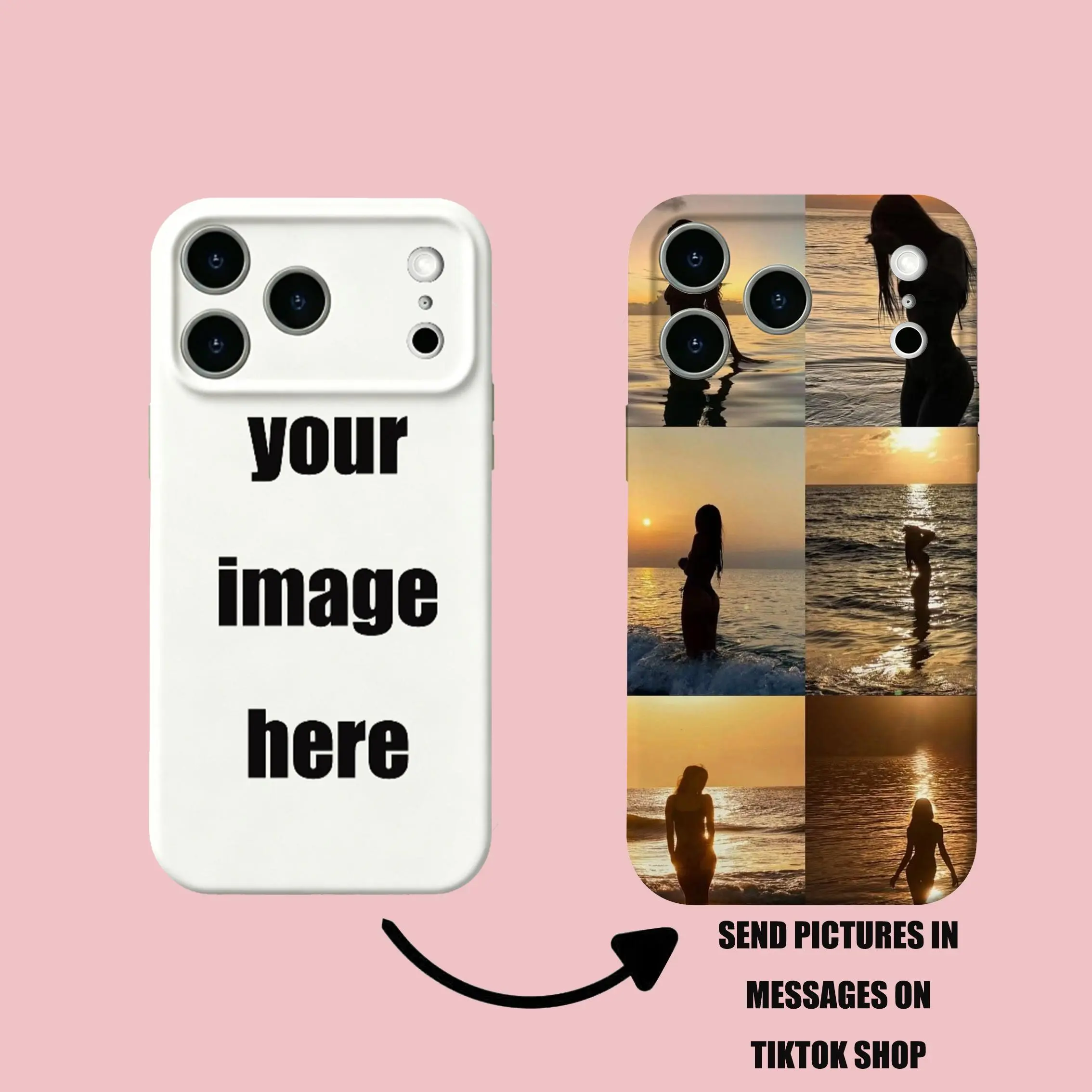 Personalized Sublimation TPU Phone Case - Customized Photo Protective Phone Accessory, Compatible with Various Smartphone Models, Ideal Valentine's Day/Birthday Gift for Special Someone