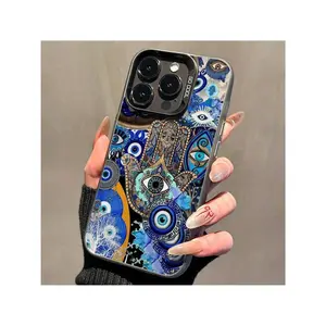 Fashionable Phone Case TM00323 With An Evil Eye Design, Suitable For Iphone Models 16Pro Max, 16Plus, 16Pro, 16, 15, 14, 13, 12, 11, XS Max, XR/X, And XSX, Offering Anti-Drop And Shockproof Protection. Protective Smartphone