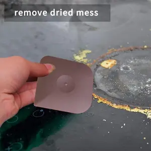 1pc pot scraper, dishwasher tool kit, cleaning scraper, plastic pot scraper, iron pot scraper washer, used for cleaning grease, kitchen scraper, Cleaning Pad