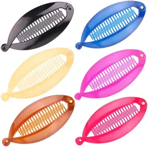 Banana Hair Clips for Women Long Hair Classic Banana Clip Fishtail Hair Comb Ponytail Hair Holder for Women Girls