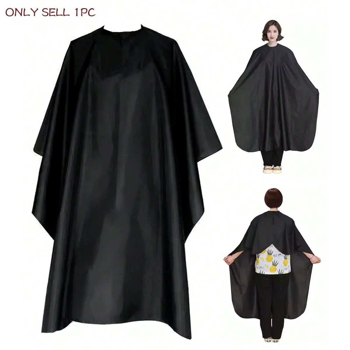 Professional Hair Cutting Cape for Barbers, Durable Comfortable Salon Cover, Fashion Round Neck Hairdressing Apron, Single Pack, Hair Cutting Accessories, Barber Supplies