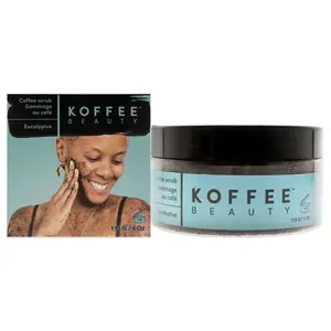 Koffee Beauty Eucalyptus Coffee Scrub - Exfoliating Body And Face Scrub - Polish, Smooth Skin With Ease - Invigorate Senses With Eucalyptus Fragrance Formula - For Naturally Radiant Skin - 4 Oz