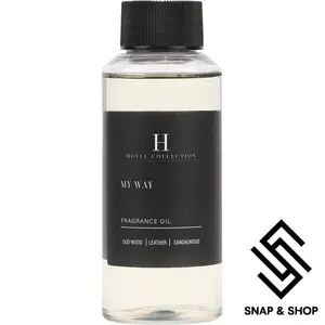 Hotel Collection 'My Way' Fragrance Oil - Luxury Aromatherapy Scent Inspired by 1 Hotel with Notes of Leather, Sandalwood, & Oud Wood - 120mL Diffuser Oil for Home & Office Lavender Perfume Scented