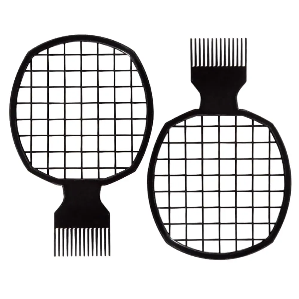 2Pcs Upgraded Twist Combs for Curls - Better Hair Brush for Men and Women (Black) Haircare Heatless