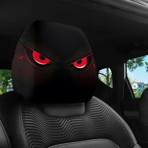Deep Angry Eye Car Headrest Covers, Automotive Seat Covers, Universal Seat Protector Pads, Dustproof, No Filling, Long Drive Neck Comfort, Father's Day Gift