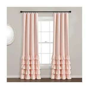Allison Ruffle Window Curtain Panel 40" x 84" by Lush Decor
