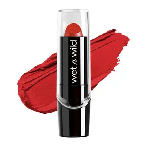 wet n wild Silk Finish Lipstick, Hydrating Rich Buildable Lip Color, Formulated with Vitamins A,E, & Macadamia for Ultimate Hydration, Cruelty-Free & Vegan - Cherry Frost