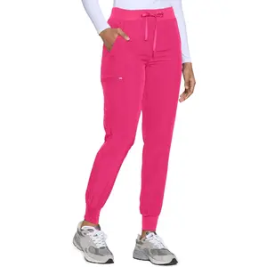 Womens Scrub Pants - Soft Stretch Yoga Style with 5 Pockets, Slim Fit Jogger Scrubs Pants for Women Tall