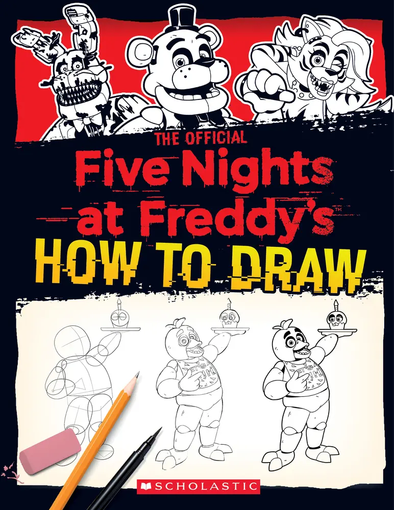 USED Book - How to Draw Five Nights at Freddy's: An Afk Book by Cawthon, Scott (Paperback) - english