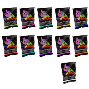 Color Powder 70 Gram Individual Packets | 10 Pack Plus Bonus White