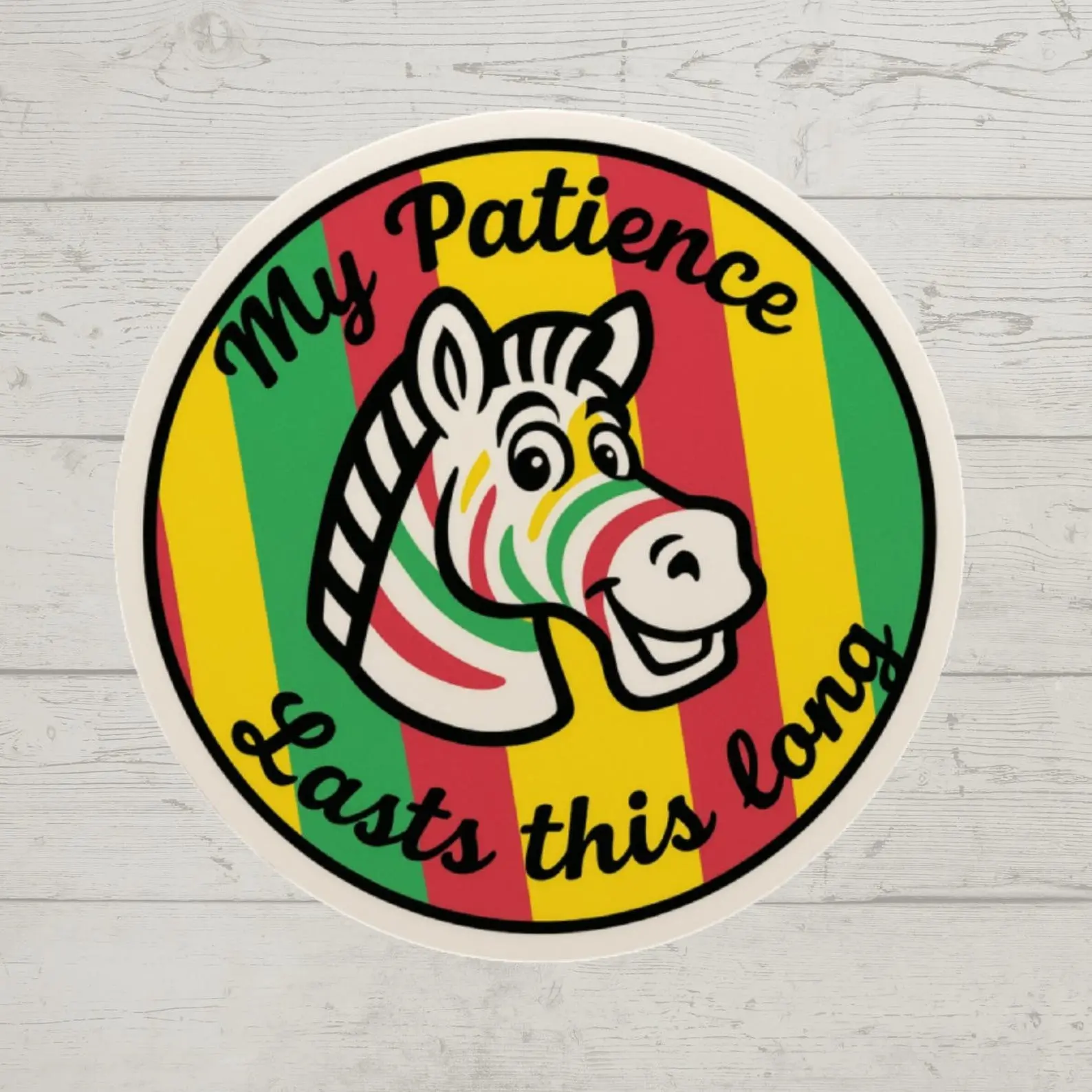 Funny Retro Zebra Gum Sticker, Sarcastic Sticker, 90s Nostalgia Gift, Hardhat sticker, Tradesman Stickers, Electricity, Construction decal