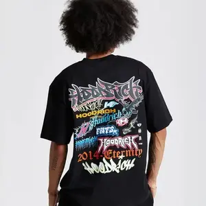 Hoodrich Graff Rave Oversized T-Shirt, Unisex Y2K Style Graphic T-shirts for boys and girls Graphic Tees Streetwear summer outfits men men gifts designer shirts oversized