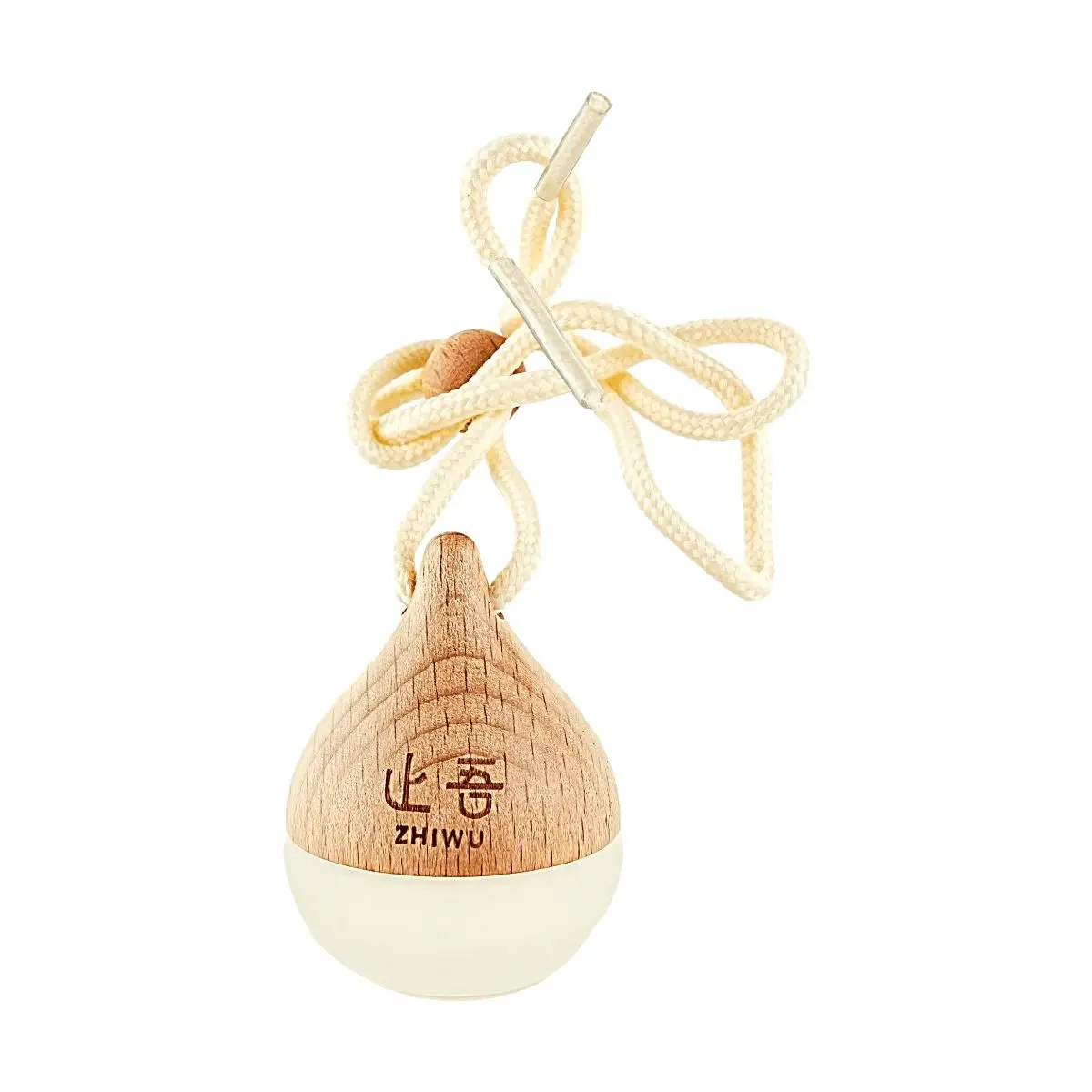 ZHIWU Car Diffuser Hanging Ornament - Water Drop Aromatherapy for Car Interior, Rearview Mirror Air Freshener, Essential Oil Deodorizer, Mountain Spring Scent