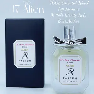No.47 ALIEN 2005 Oriental Wood Top:Jasmine Middle:Woody Note Base:Amber Size: 30ML 1oz L’Aura Précieuse Women Long Lasting Oil Base Fragrance Parfume