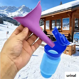 Portable Diaper Caddy Set, Outdoor Standing Emergency Urination Device, Travel Reusable Collapsible Camping Toilet, Leak-Proof Design, Camping Supplies, Travel Accessories, Camping Gear