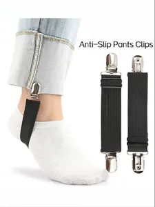 Elastic Boot Bands – Adjustable Anti-Slip Pants Clip for Boots, No-Slip Trouser Straps to Keep Pants Tucked, Stretchable Pant Leg Holders for Men & Women