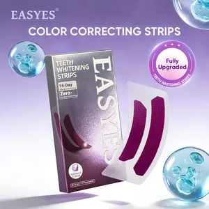 【SW-2】Easyes Teeth Whitening Strips 28 strips (14 sessions) - 7 Days Whitening Gentle & Residue-Free with 6D Full Fit Non-Slip Dry Strip Technology for Sensitive Teeth 6% Hydrogen Peroxide, Natural Coconut Flavor
