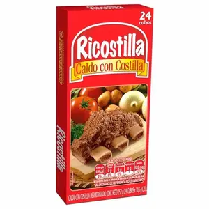 Ricostilla Caldo con Costilla 24 Cubos 25g Rich Beef Rib Broth Cubes for Flavorful Dishes