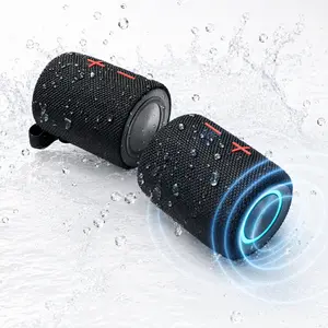 2-in-1 Splittable Magnetic Mount Multifunctional Portable Speaker,Magnetic Speaker,20W Loud Bass Metal Speaker with Bluetooth 5.3 Connection, IPX5 Waterproof, Rechargeable,Transparent Body, Stereo Audio, for Home & Outdoor Use,DealsForYouDays