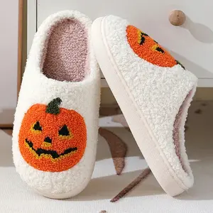 Women's Slippers, New Autumn/Winter Thick-Soled Plush House Slippers for Indoor Use, Women Shoes