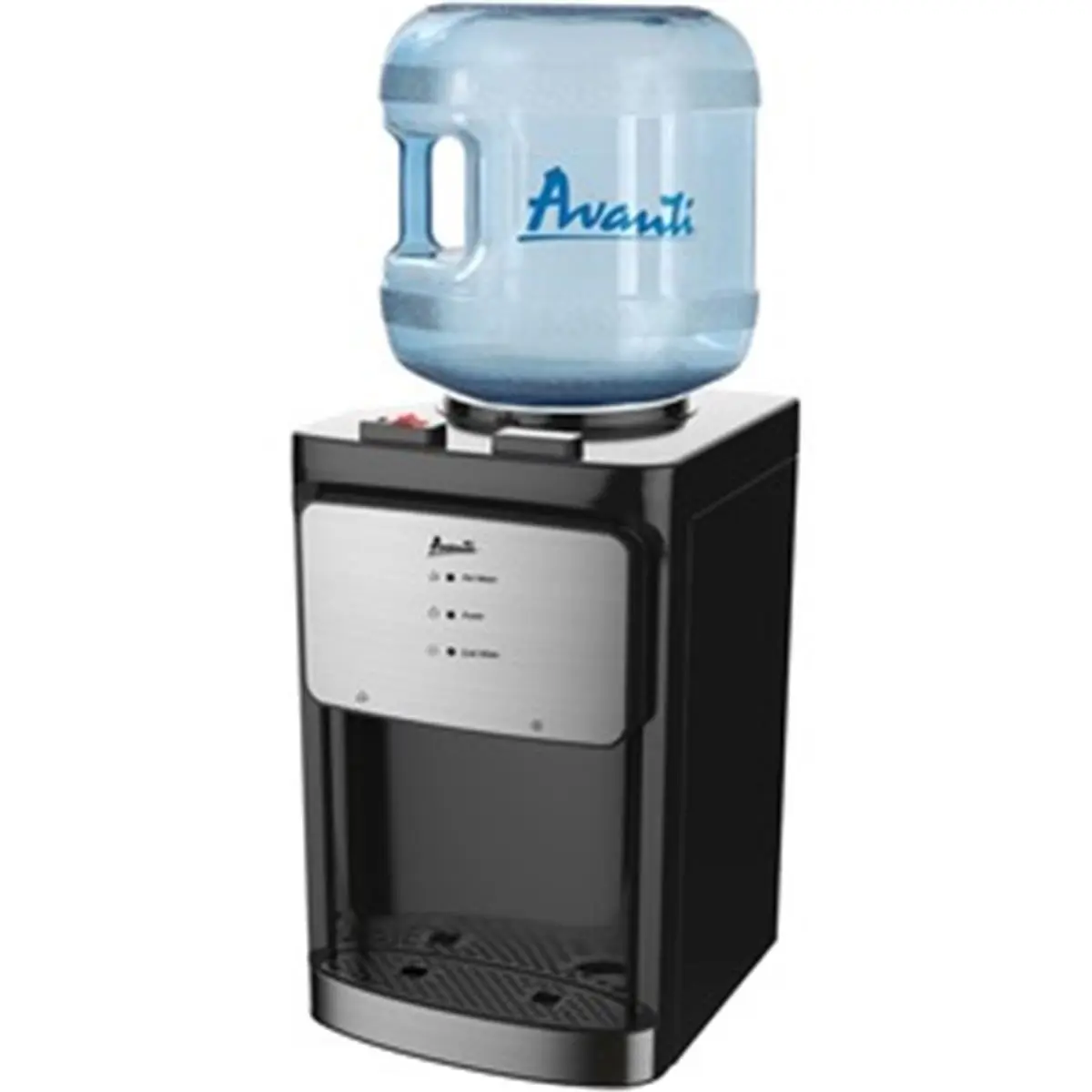 212 MAIN Countertop Water Dispenser - Instant Hot Cold Tap, 5 gal Capacity, 13x12x20 in, Stainless Steel Body, Black Model, LED Lighting, Drip Tray, Child Safety Guard (Instant Hot Water Coolers & Dispensers Category)