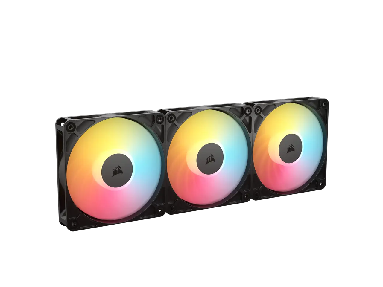CORSAIR RS120-R ARGB 120mm PWM Reverse Fans Triple Pack – Reverse Fan  Blade – Eight Vibrant RGB LEDs – Magnetic Dome Bearing – Daisy-Chain 4-Pin  PWM and +5V ARGB Connections
