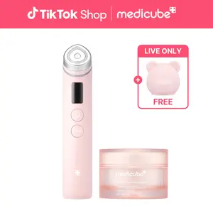 [LIVE Exclusive] [medicube] Booster Pro Pink Bear Edition Skincare SETㅣPair Kbeauty Viral Glass Glow Device with Skincare