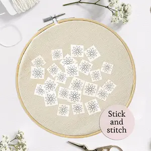 stick and stitch mini daisies embroidery patterns