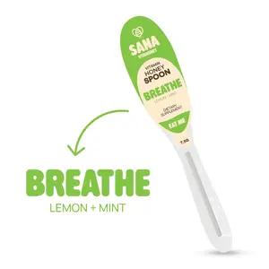 Breathe Honey Spoon  | Lemon + Mint Refresh & Soothe Blend
